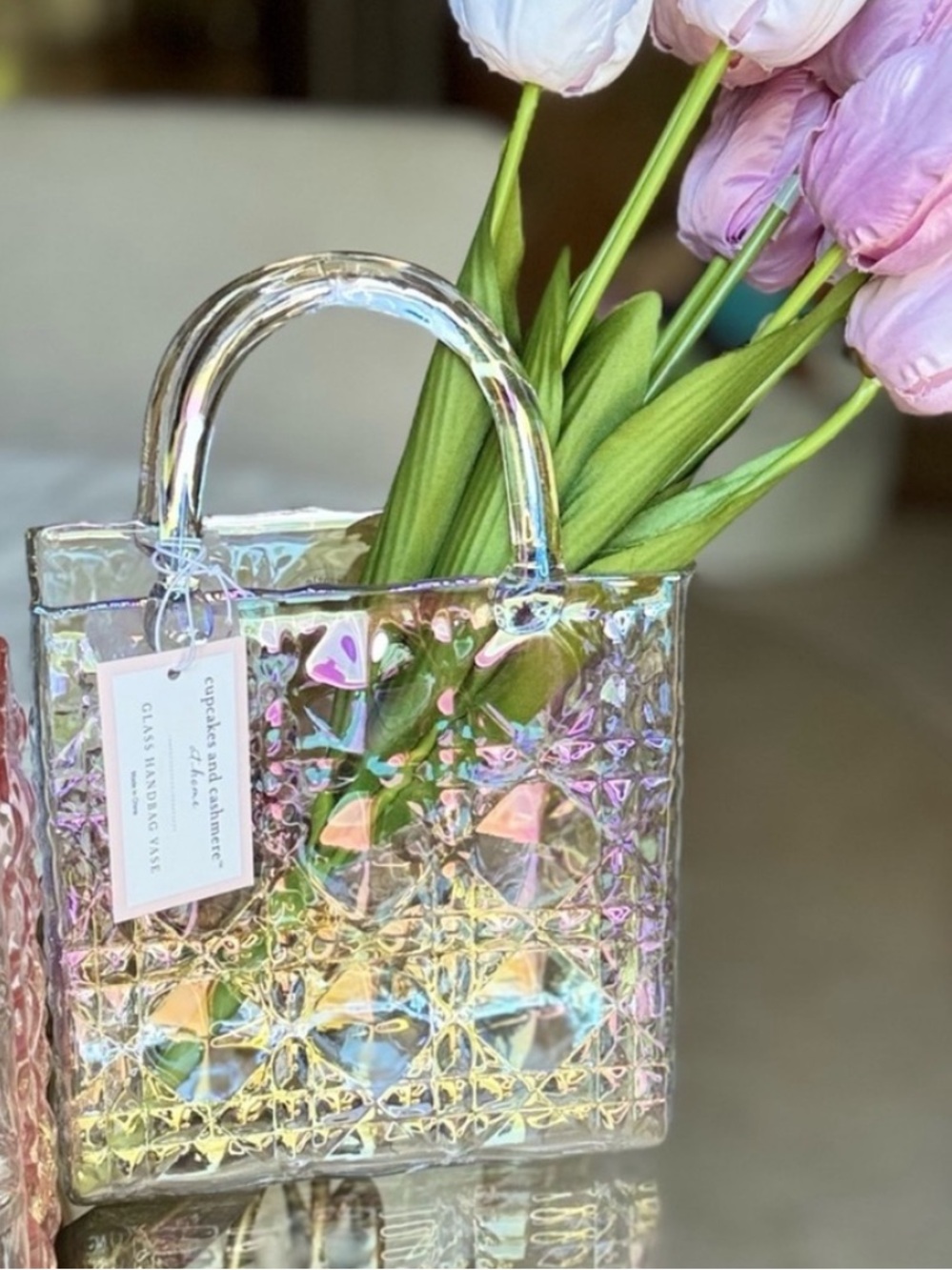 One cupcakes & cashmere Iridescent Clear Tote